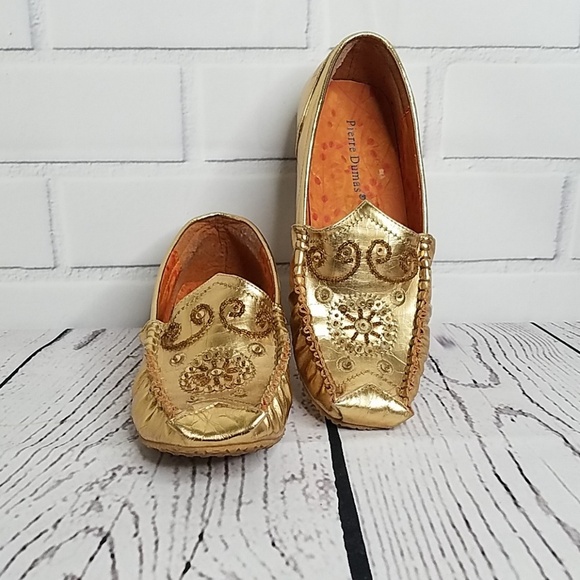 💜-PIERRE DUMAS | NOENI GOLD LOAFERS - Picture 2 of 7